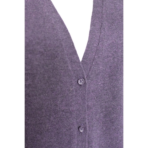 Long Sleeved Purple Cardigan - Picture 3 of 4